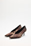 Heels 2603 - Pointed Toe Classic Leopard Women's Heels - 5