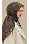 وشاح قطني بنمط عرقي 120*120 سم - 3