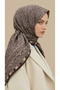 وشاح قطني بنمط عرقي 120*120 سم - 5