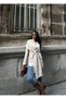 Women's Shawl Detail Beige Jacket - 3