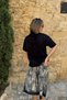 Women's Oversize T-Shirt Trench Bear Printed Black – Crew Neck, Comfortable Fit, 100% Cotton - 3