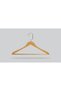 Wooden (Gold Hook Lama) Bar Hanger for Shirts and Trousers, Natural Color, 8 Pieces - 3