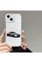 iPhone 15 Compatible Case with Transparent Camera Protection Soft Silicone Phone Case Sports Car Pattern - 2