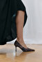 Heels 2602 - Leather Look Pointed Toe Stiletto Leopard Women's Heels - 2