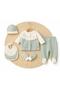 Flower Embroidered 100% Cotton Newborn Baby Girl 10 Piece Hospital Outfit Set (Boxed) 0-3 Months - 6