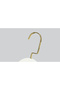 Wooden (Gold Hook Lama) Bar Hanger for Shirts and Trousers, White Color, 24 Pieces - 2