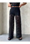 Floral Pattern Lace Short Sleeve Sheer Blouse - 5
