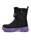 Black-Lilac Children's Boots G-1001 F