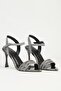 Women's Platinum Heeled Shoes Pc-55675 - 3