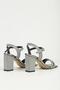 Women's Platinum Heeled Shoes Pc-55676 - 4