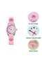 Girls Pink Canvas Rip Strap Heart watch, purse, and bracelet set - 6