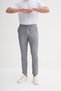 Men's Cotton Linen Trousers Straight Leg Lace-Up Waist Gray 00310 - 4
