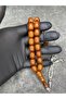 Large Size Old Collectible High-End Crimped Amber Prayer Beads - 3