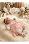 Baby Girl 100% Cotton Luxury 4-Piece Mevlüt Dress Set