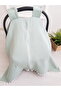 Stroller Cover Muslin Zippered Mint Color 100% Cotton I Artı Bebe - 3