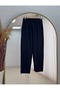 Bala Metal Buttoned Double Pocket Almond Stitched Trousers Suit-Şa1036 Navy Blue - 6