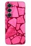 Spark 40 Pro Km6 Case Patterned Silicone Printed Cover Pink Concrete