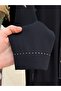 Bala Metal Buttoned Double Pocket Almond Stitched Trousers Suit-Şa1036 Black - 5
