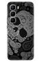 Infinix Hot 60 Pro+ Plus Case Patterned Silicone Printed Cover Skuller