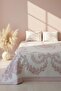 Oxford Pudra Double Bed Cover Set