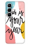 Infinix Hot 60 Pro+ Plus Case Decorative Silicone Printed Cover Your Year