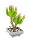 Succulent Sedum Pachyphyllum Potted Flower Decor 103Pieces Bricks Building Block 3D Puzzle Toy - 3