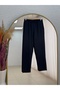 Bala Metal Buttoned Double Pocket Almond Stitched Trousers Suit-Şa1036 Black - 6