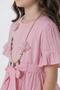 Girls' Skirt Tiered Short-Sleeve Necklace Dress - 5