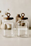 Bohemia Set of 2 Borosilicate Jars with Acacia Lids and Handles, Spice Jars, 400 ml - 3
