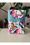 Colorful Bird Flower Patterned Book Cover Stylish and Book Protective Case Multi-Purpose Gift with Pocket 19X25 cm - 2
