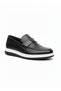 Alvino 367 Black 100% Genuine Leather Lightweight Ultra Comfortable Casual Men's Shoes - 4