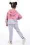 Girl's 2-Piece Set: Hooded Sweatshirt with Pockets & Jogger Sweatpants with Elastic Waistband - - 3