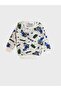 Boy's Cotton White Long Sleeve Winter Pajama Set - 5