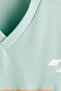 Baskılı File Tişört Oversized Fit - 7