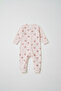 Baby Girl Polka Dot and Pink Cupcake Printed 2-Piece 100% Cotton Romper Set - 4