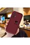Simple Maroon Silicone Phone Case Heart Pattern Compatible with Samsung Galaxy A32 Shockproof