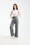 10878-Tie-Up Flexible Palazzo Knitwear Maternity Clothing Trousers