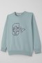 Boys' Tracksuit Set College Wind Style Letter Embroidery 5-10 Years Old, Aqua Green - 6