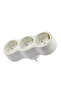 Vertical Plug Socket 3-Plus Grounded, White