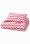 Cotton Duvet Cover Set Junior Zigzag Pink - 3