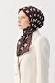 Winter Bloom Soft Scarf 1245 Brown - 4