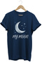 My Moon Written T-Shirt – Romantic Moon Design Lover's T-Shirt Unisex Cotton T-Shirt