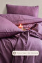 Stark Duvet Cover Set Double Size 100% Cotton Satin Ribbed (200X220 cm) Dried Rose - 3