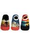 Space 3-Pack Men's Ballerina Socks for Ages 2-12