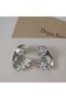 Women's Silver Color Layered Wing Shaped Modern Earrings - 4