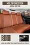 Fiat Egea Hb Compatible Leather Car Seat Cover Full Set Deri̇x Series Cinnamon - 2