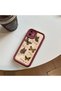 Tecno Spark 40 Compatible Shockproof Simple Claret Red Silicone Phone Case Butterfly Pattern - 5