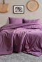 Stark Duvet Cover Set Double Size 100% Cotton Satin Ribbed (200X220 cm) Dried Rose