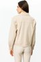 Women's Ornamental Pocket Buttoned Sand Color Jacket 06016 - 4