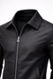 Slim Fit Leather Jacket - 3
